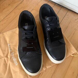 Acne Studios Black Leather Sneakers
